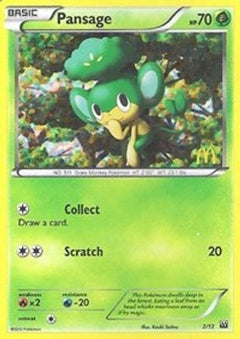 Pansage (2/12) [McDonald's Promos: 2012 Collection]-1