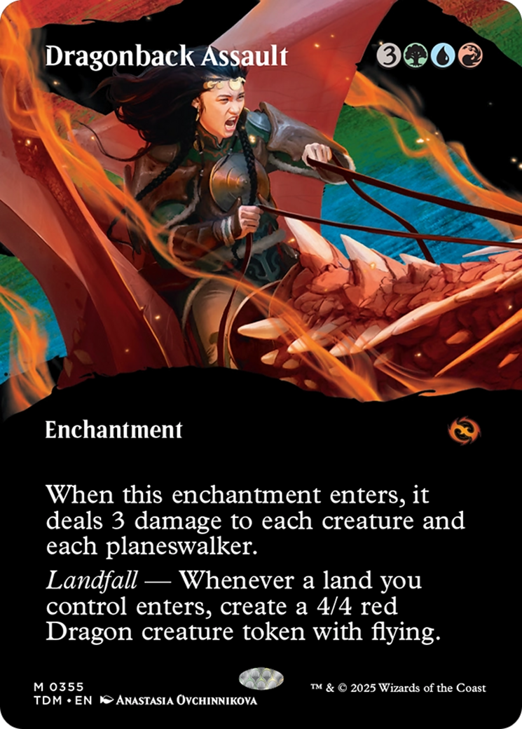 Dragonback Assault (Borderless) [Tarkir: Dragonstorm]-1