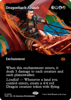 Dragonback Assault (Borderless) [Tarkir: Dragonstorm]-1