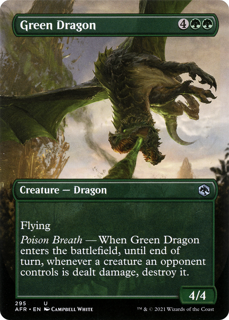 Green Dragon (Borderless Alternate Art) [Dungeons & Dragons: Adventures in the Forgotten Realms]-1