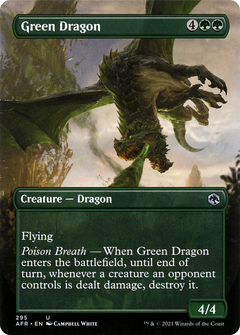 Green Dragon (Borderless Alternate Art) [Dungeons & Dragons: Adventures in the Forgotten Realms]-1