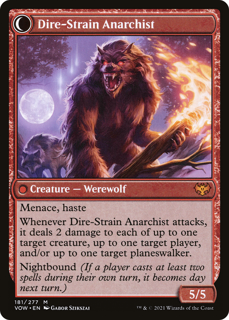 Volatile Arsonist (VOW-181) - Innistrad: Crimson Vow: (Double Faced Transform)-2
