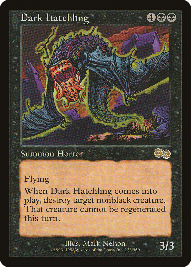 Dark Hatchling [Urza's Saga]-1