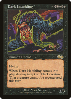 Dark Hatchling [Urza's Saga]-1