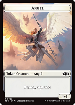 Angel // Spirit Double-Sided Token [Tarkir: Dragonstorm Commander Tokens]-1