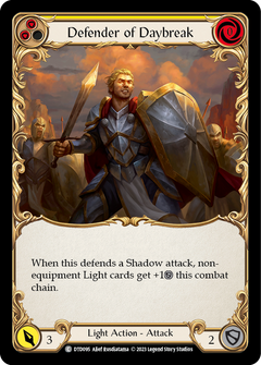 Defender of Daybreak (Yellow) [DTD095] (Dusk Till Dawn)  Rainbow Foil-2