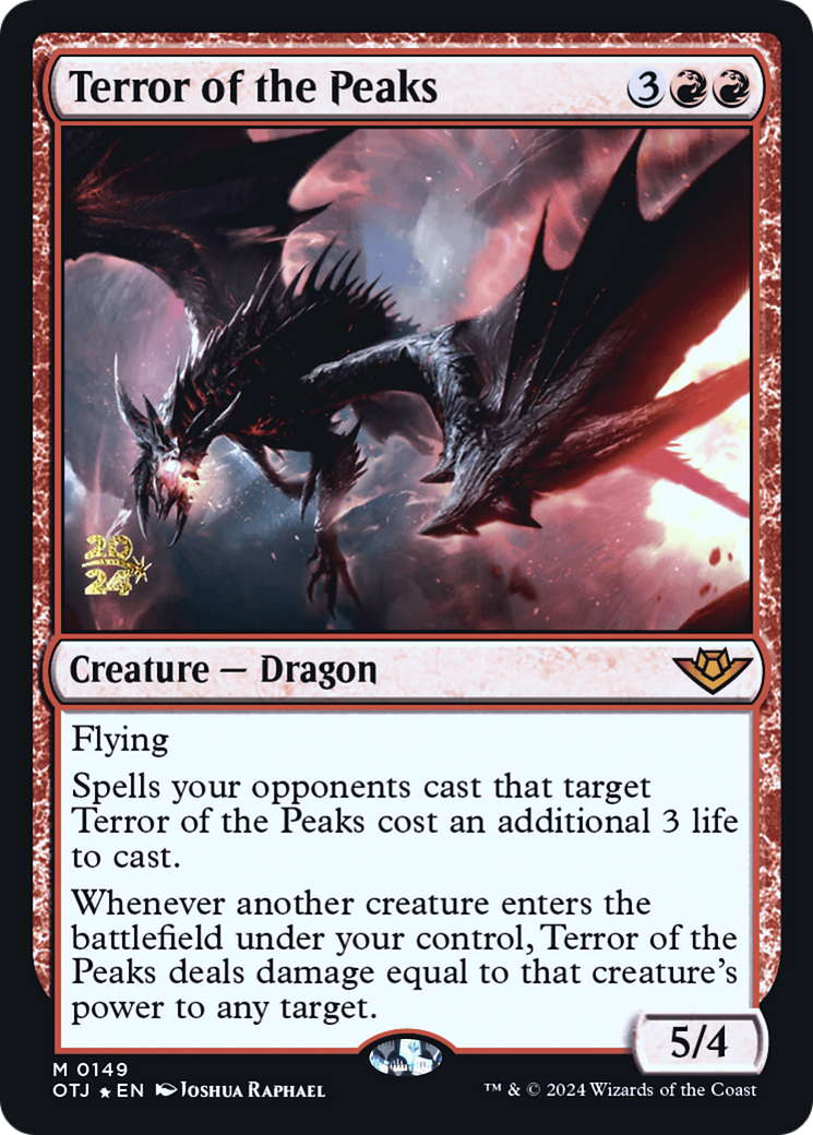 Terror of the Peaks (OTJ) [Outlaws of Thunder Junction Prerelease Promos]-1