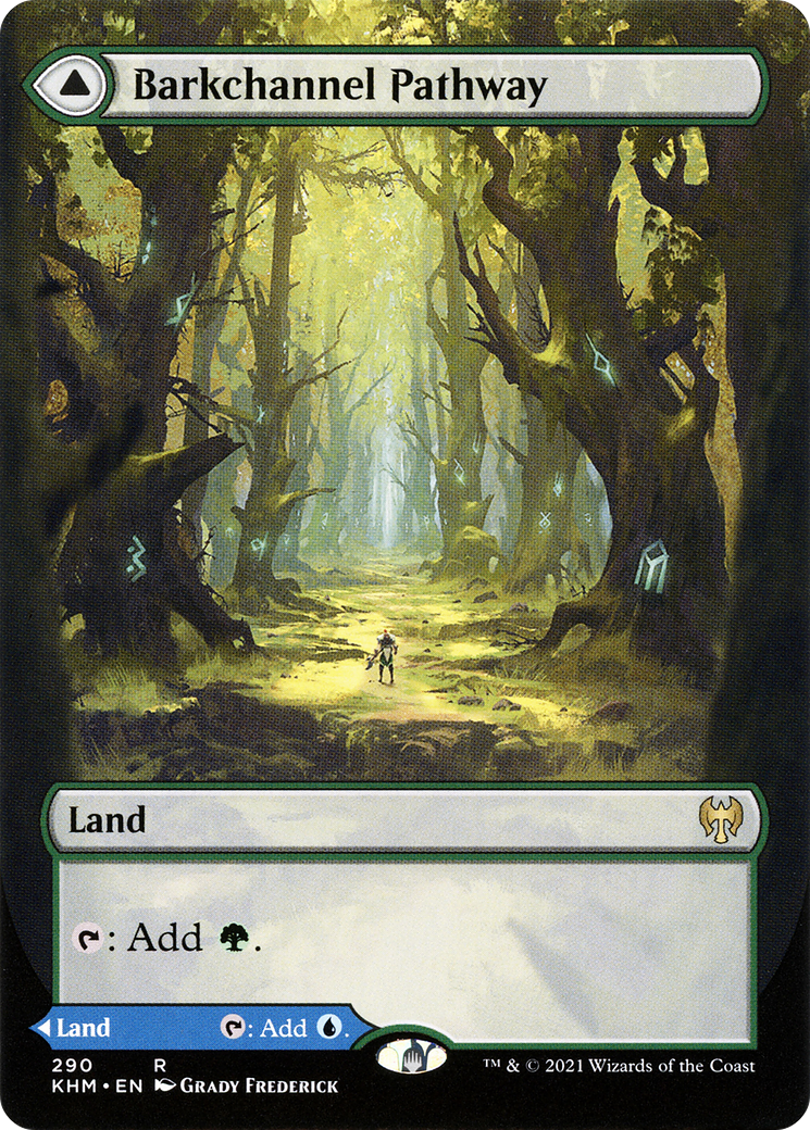 Barkchannel Pathway // Tidechannel Pathway (Borderless Alternate Art) [Kaldheim]-3