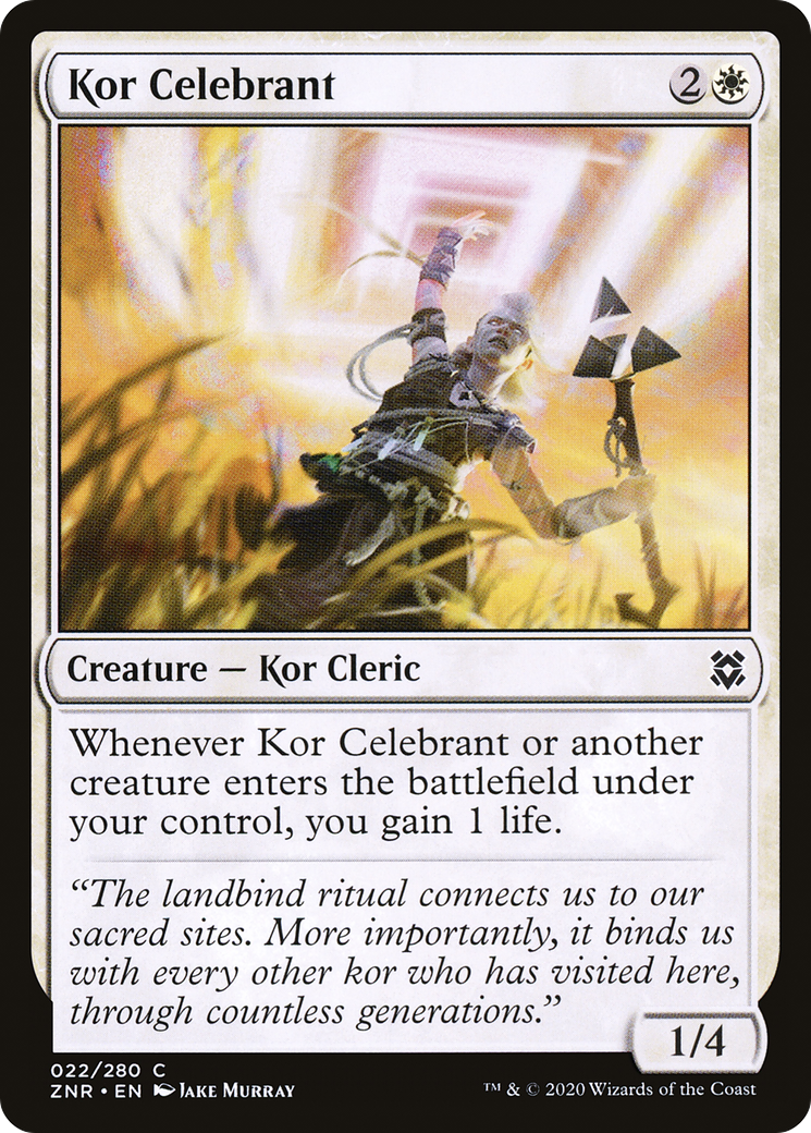Kor Celebrant [Zendikar Rising]-1