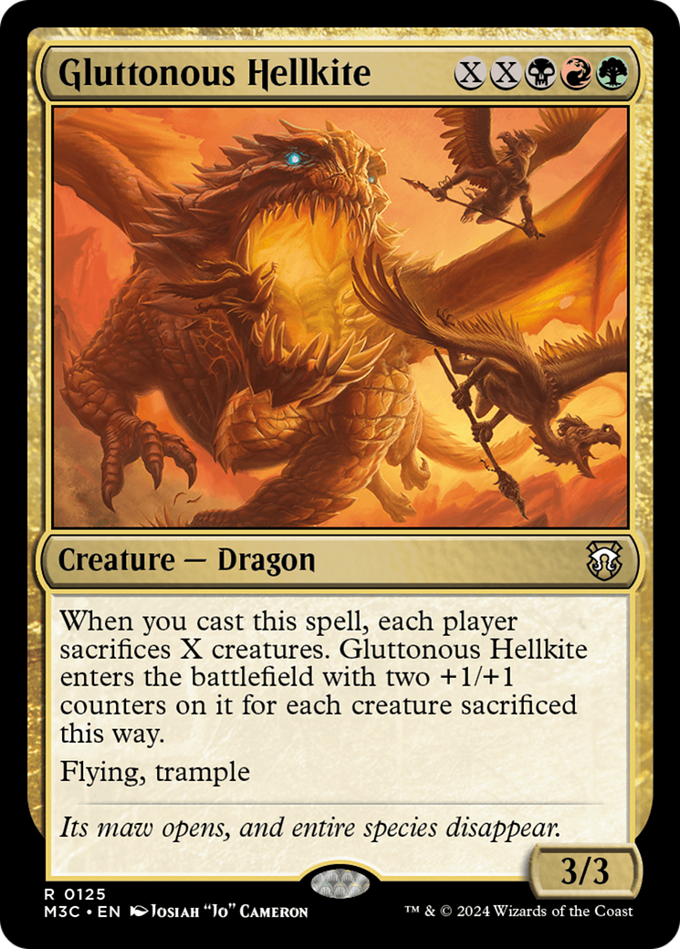 Gluttonous Hellkite [Modern Horizons 3 Commander]-1