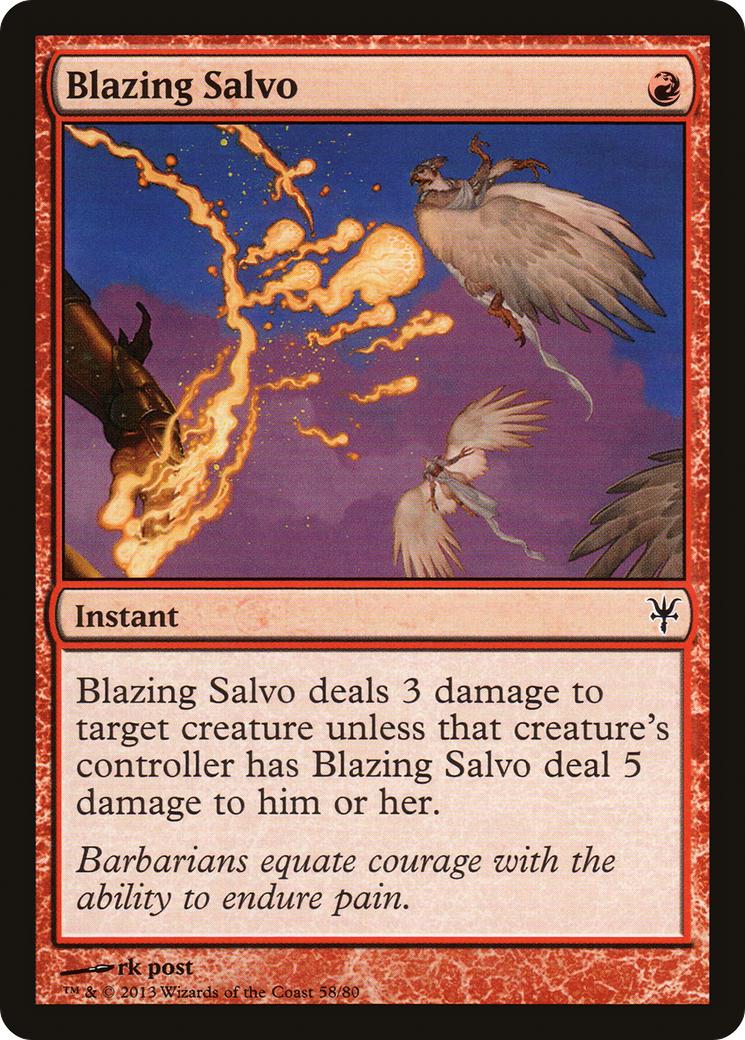 Blazing Salvo [Duel Decks: Sorin vs. Tibalt]-3