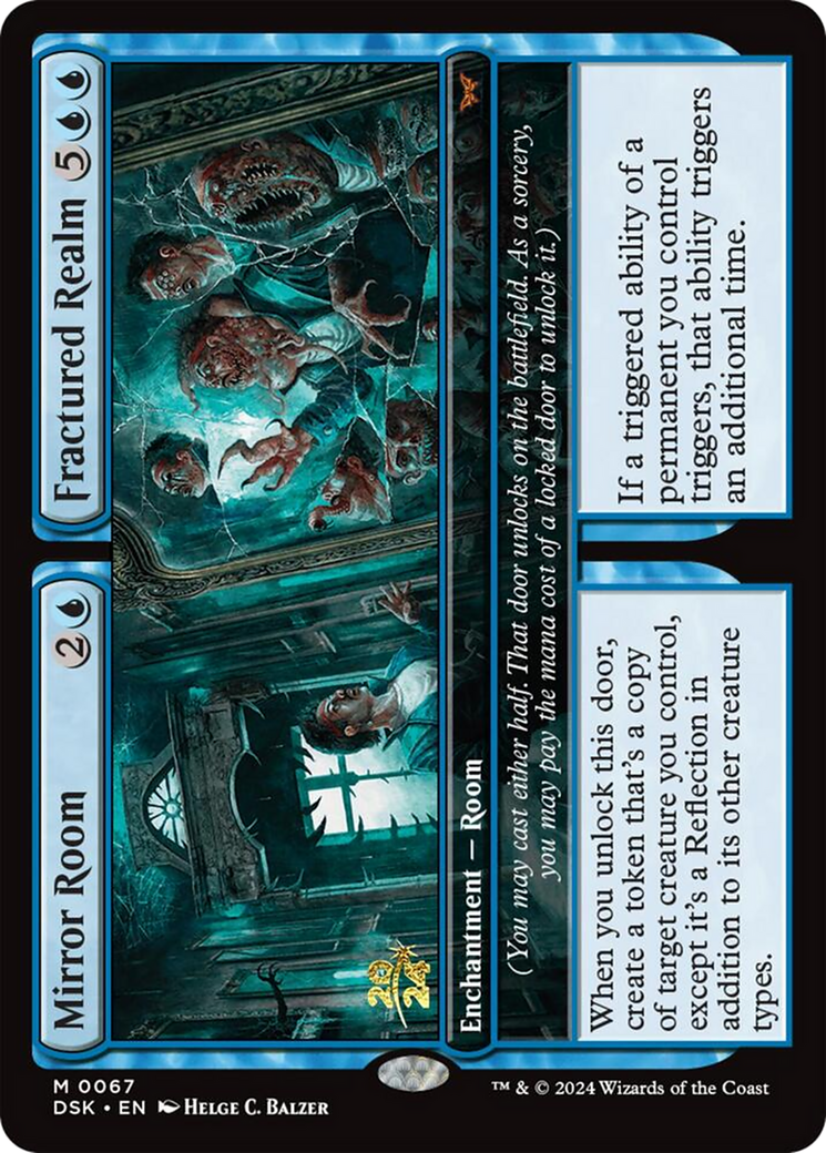 Mirror Room // Fractured Realm [Duskmourn: House of Horror Prerelease Promos]-1