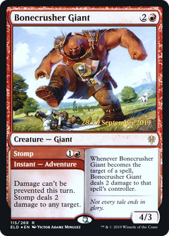 Bonecrusher Giant // Stomp [Throne of Eldraine Prerelease Promos]-1