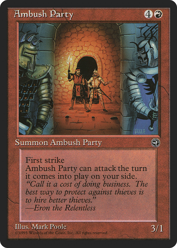 Ambush Party (Eron Flavor Text) [Homelands]-1