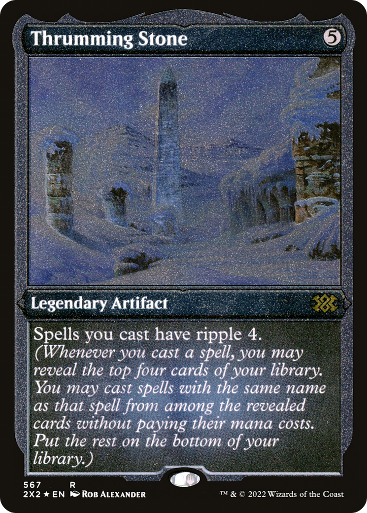 Thrumming Stone (Foil Etched) [Double Masters 2022]-1