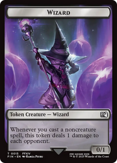 Bird (0017) // Wizard (0015) Double-Sided Token [FINAL FANTASY Tokens]-2