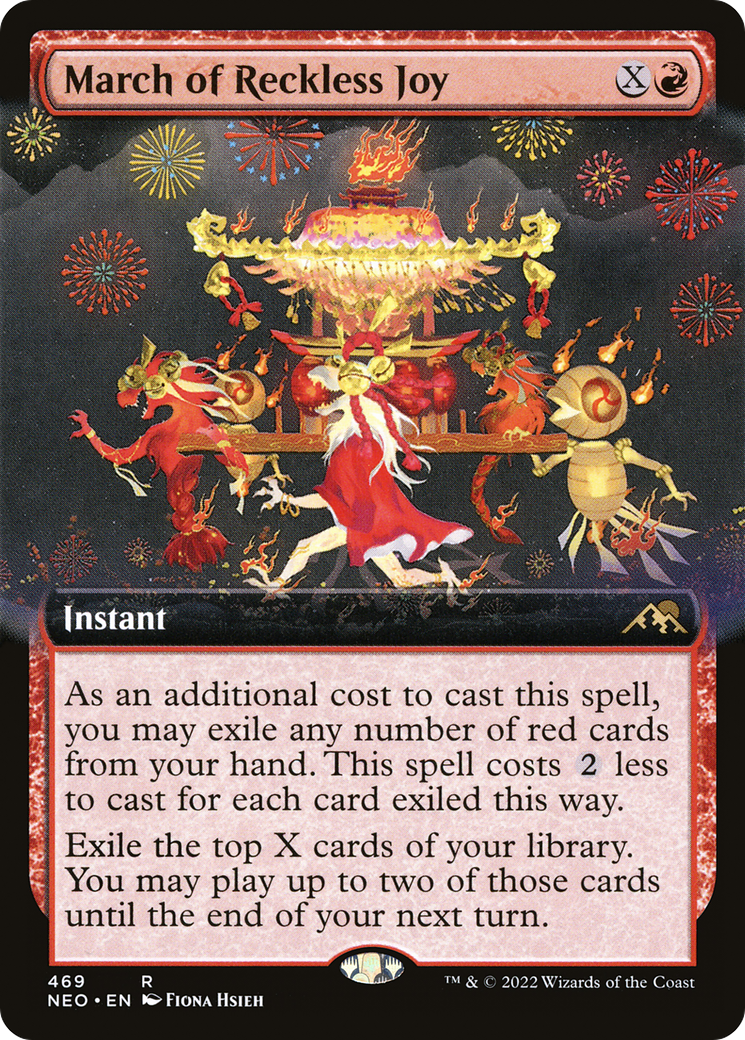 March of Reckless Joy (Extended Art) [Kamigawa: Neon Dynasty]-1