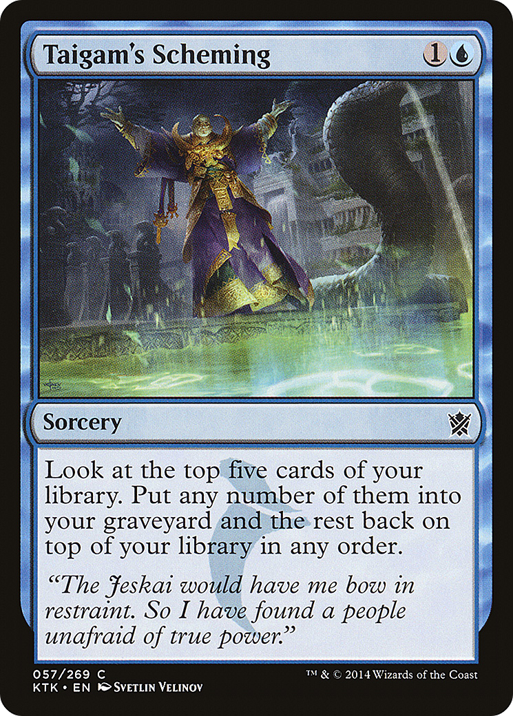 Taigam's Scheming [Khans of Tarkir]-1