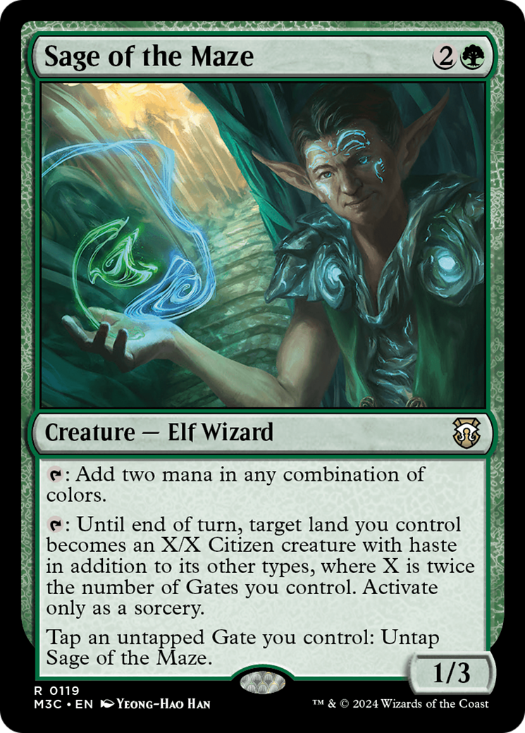 Sage of the Maze [Modern Horizons 3 Commander]-1
