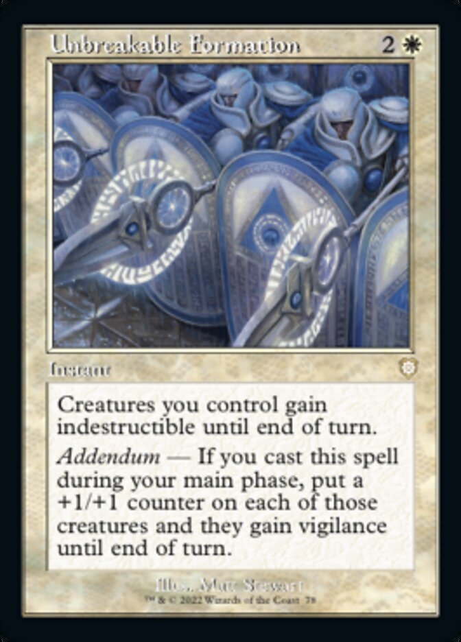 Unbreakable Formation (Retro) [The Brothers' War Commander]-1