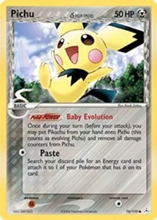 Pichu (76/110) (Delta Species) [EX: Holon Phantoms]