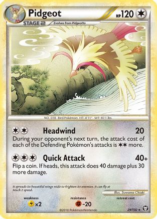 Pidgeot (29/102) [HeartGold & SoulSilver: Triumphant]-1