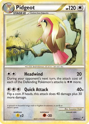 Pidgeot (30/95) [HeartGold & SoulSilver: Call of Legends]-1