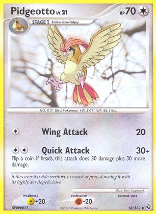 Pidgeotto (58/132) [Diamond & Pearl: Secret Wonders]-1