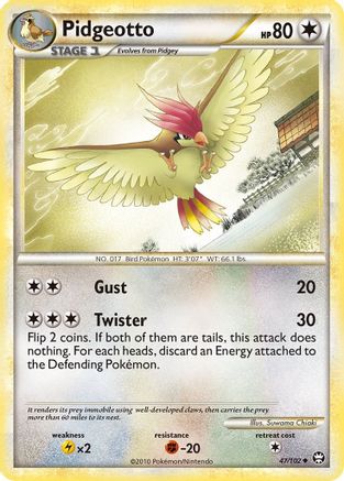 Pidgeotto (47/102) [HeartGold & SoulSilver: Triumphant]-1