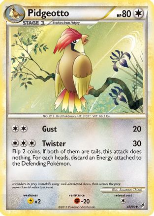 Pidgeotto (48/95) [HeartGold & SoulSilver: Call of Legends]-1