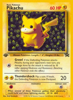 Pikachu (1) (1st Edition Misprint Promo) [Wizards of the Coast: Black Star Promos]-1