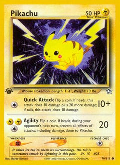 Pikachu (70/111) [Neo Genesis 1st Edition]-1