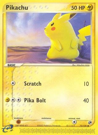 Pikachu (72/100) [EX: Sandstorm]-1