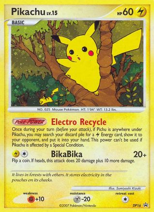 Pikachu (DP16) [Diamond & Pearl: Black Star Promos]-1