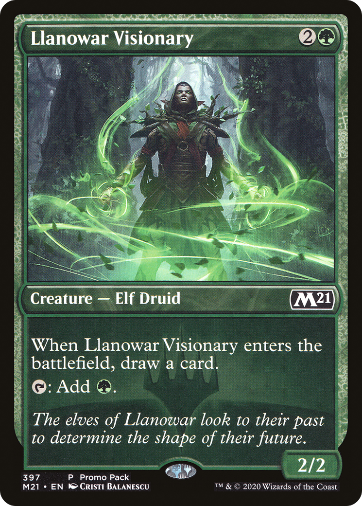 Llanowar Visionary (Promo Pack) [Core Set 2021 Promos]-1