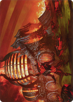Urabrask's Forge // Urabrask's Forge (AONE-037) - Phyrexia: All Will Be One Art Series (Borderless)-1