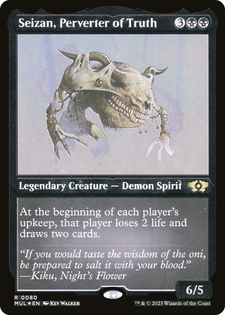 Seizan, Perverter of Truth (Foil Etched) [Multiverse Legends]-1