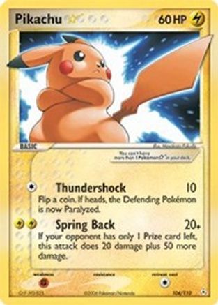 Pikachu Star (104/110) [EX: Holon Phantoms]-1