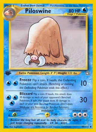 Piloswine (44/111) [Neo Genesis Unlimited]-1
