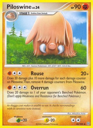 Piloswine (46/100) [Diamond & Pearl: Stormfront]-1
