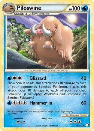 Piloswine (48/102) [HeartGold & SoulSilver: Triumphant]-1