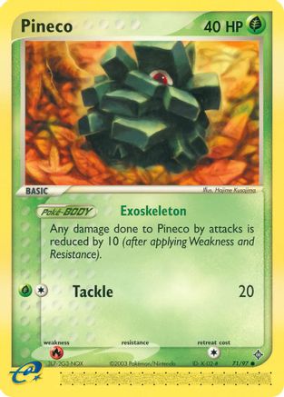 Pineco (71/97) [EX: Dragon]-1