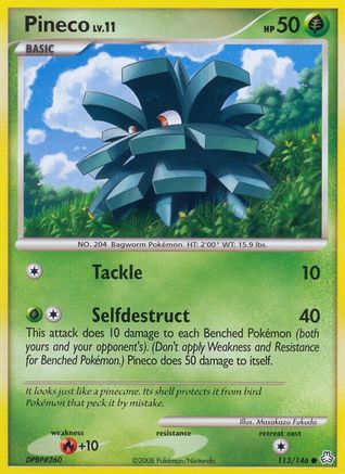 Pineco (113/146) [Diamond & Pearl: Legends Awakened]-1