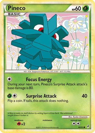 Pineco (68/95) [HeartGold & SoulSilver: Call of Legends]-1