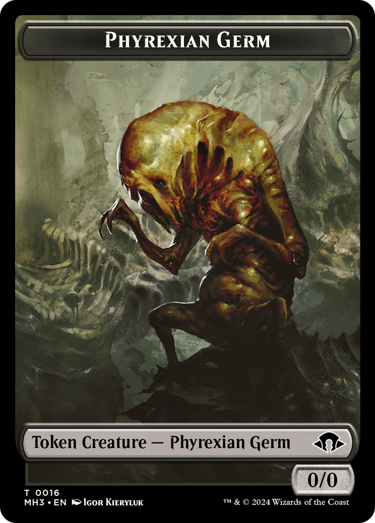 Phyrexian Germ // Soldier Double-Sided Token [Modern Horizons 3 Tokens]-1