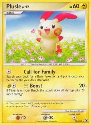 Plusle (28/100) [Diamond & Pearl: Majestic Dawn]-1