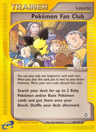 Pokemon Fan Club (130/147) [Aquapolis]-1