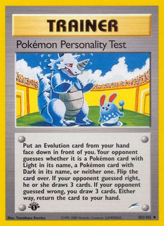 Pokemon Personality Test (102/105) [Neo Destiny Unlimited]-1
