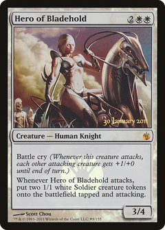 Hero of Bladehold [Mirrodin Besieged Prerelease Promos]-1