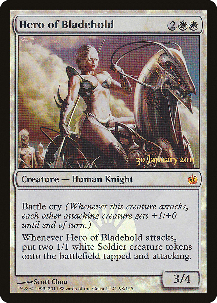 Hero of Bladehold [Mirrodin Besieged Prerelease Promos]-1